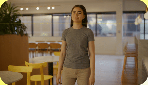  Animated gif of Snap AR’s Garment Transfer technology at work