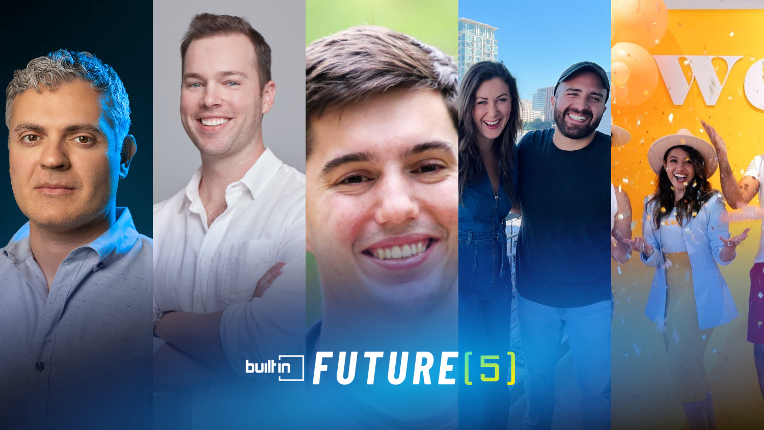 Austin Future 5 startups founders. 