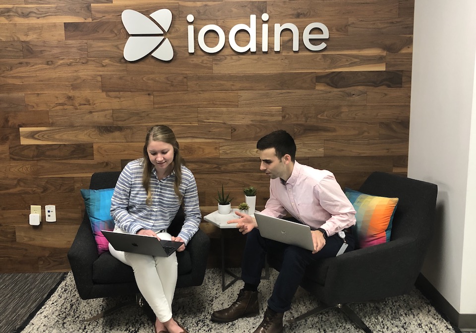Iodine Software team members working 