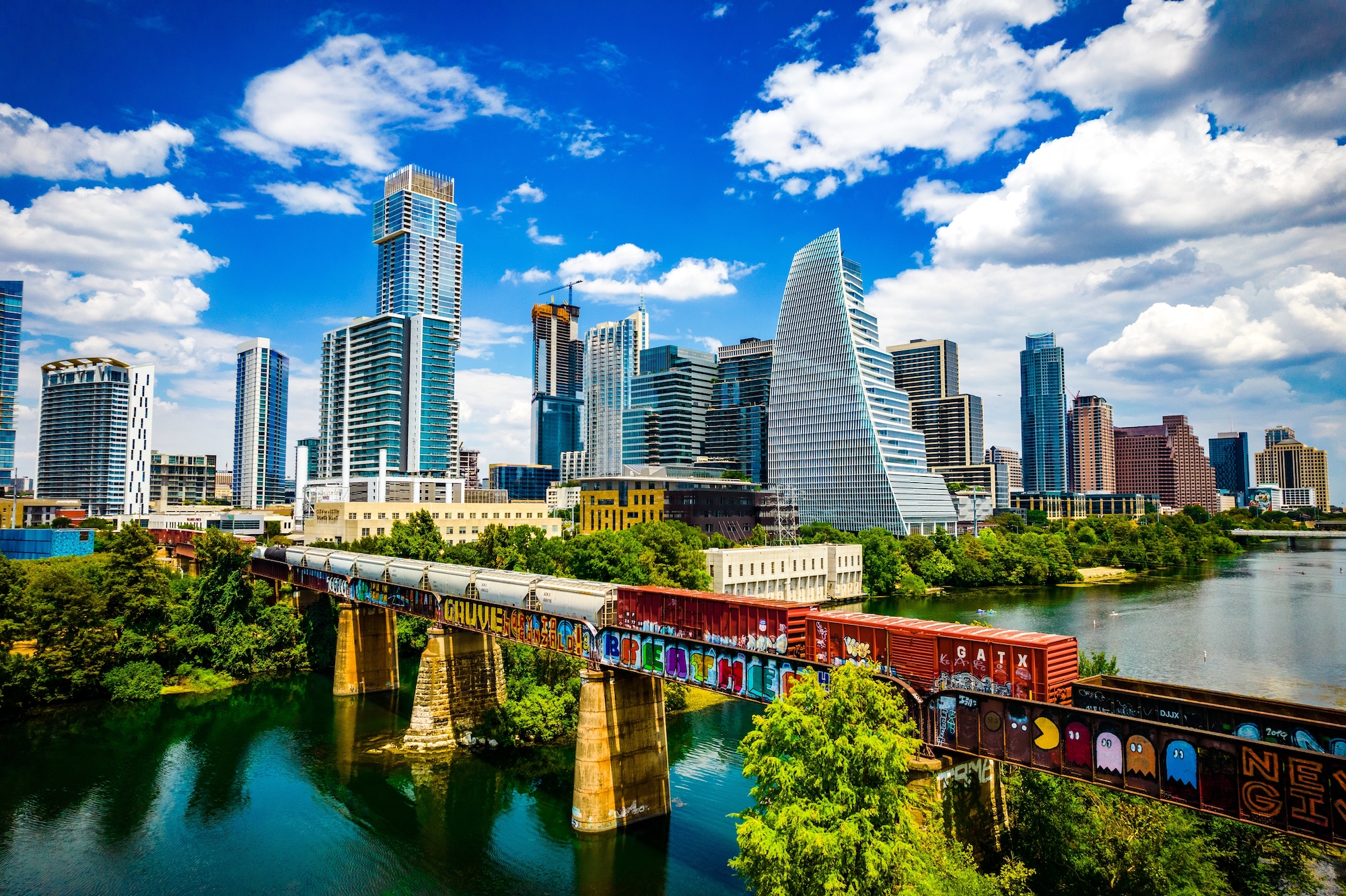 The Austin skyline is pictured.