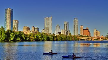 Austin Skyline from the river