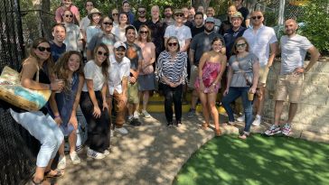 Liquibase employees spending time outdoors together